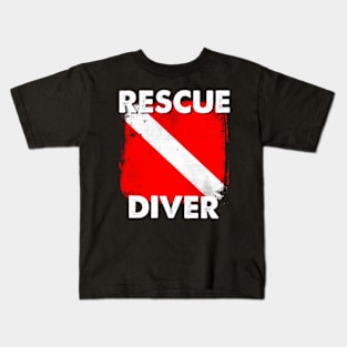 Scuba Rescue Diver For Instructors Students Divers Kids T-Shirt